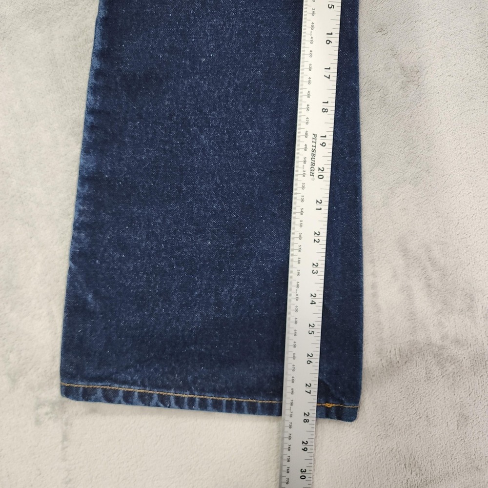 Vintage Express Bleus Jeans Womens 9/10S Blue Dark Wash Extreme Flare Leg Casual - Picture 10 of 12